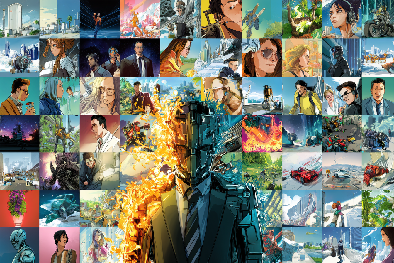 Comic creation example